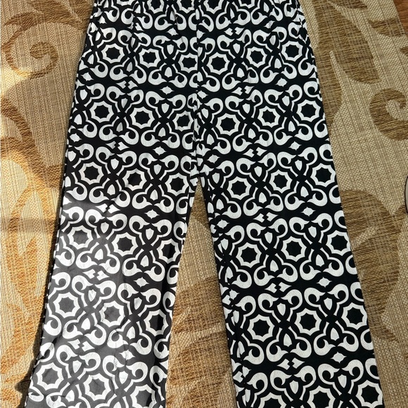 PASSPORT Black and White Patterned Pants, size XL brand new without tag - Picture 1 of 5
